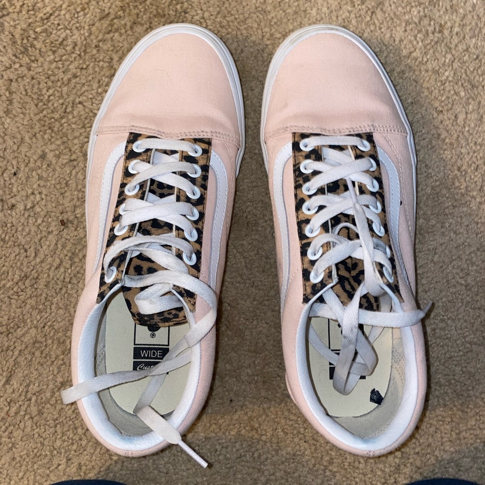 Custom pink & leopard Vans